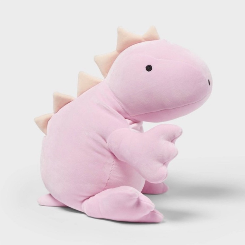 Pillowfort Pink Dinosaur Weighted Plush